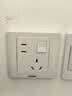 西门子（SIEMENS）开关插座 五孔插座家用电器墙面86型暗装插头开关面板 远景雅白色 五孔插座带小开关 实拍图