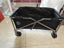 京东京造 户外露营车折叠推车营地车野餐摆摊装备买菜小拉车拖车石墨黑 实拍图