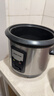 奥克斯（AUX）微压电饭煲 电饭锅老式直身宿舍蒸米饭5L米饭锅大容量煮饭锅带蒸笼4-5人用  WZA-0502 实拍图