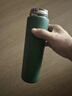 304不锈钢智能温显保温杯500ml测温小容量便携带显示茶水分离水杯 经典非显温【深绿】 实拍图