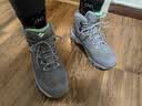 探路者（TOREAD）登山鞋男女新款户外保暖加绒高帮防滑耐磨舒适徒步鞋 浅灰/绿色 女 新款 37 实拍图