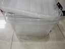 禧天龙（Citylong）特大号透明塑料衣物杂物收纳箱搬家整理储物箱置物箱 推荐款【47.5*35.5*26】31升无轮三个装 实拍图