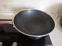 RAZ 德国不粘锅炒锅316不锈钢炒菜锅家用锅具平底锅燃气灶电磁炉通用 [有侧耳]内径32，外径 34cm 实拍图