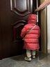 保姆鹅  【风墙】儿童羽绒服宝宝中长款护脸加厚外套保暖童装[NG2664] 石榴粉 110 实拍图