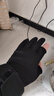 垂钓户外骑行快递外卖专用防滑手套露二指耐磨可触屏男女通用 黑色【1双】 实拍图