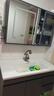 恋派浴室柜 陶瓷一体盆卫生间洗脸盆柜组合悬挂式洗漱台智能洗手盆柜 智能镜柜】珠光灰+陶瓷盆 100cm 实拍图