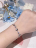 BJYL刻字四叶草手链女士学生手环38女神轻奢高级感闺蜜生日礼物送女友 白色款 实拍图