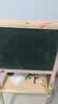 儿童画画板小黑板家用学生支架式写字板黑板墙贴可擦写小学生玩具 F款磁性双面可升降【超值礼包】 实拍图