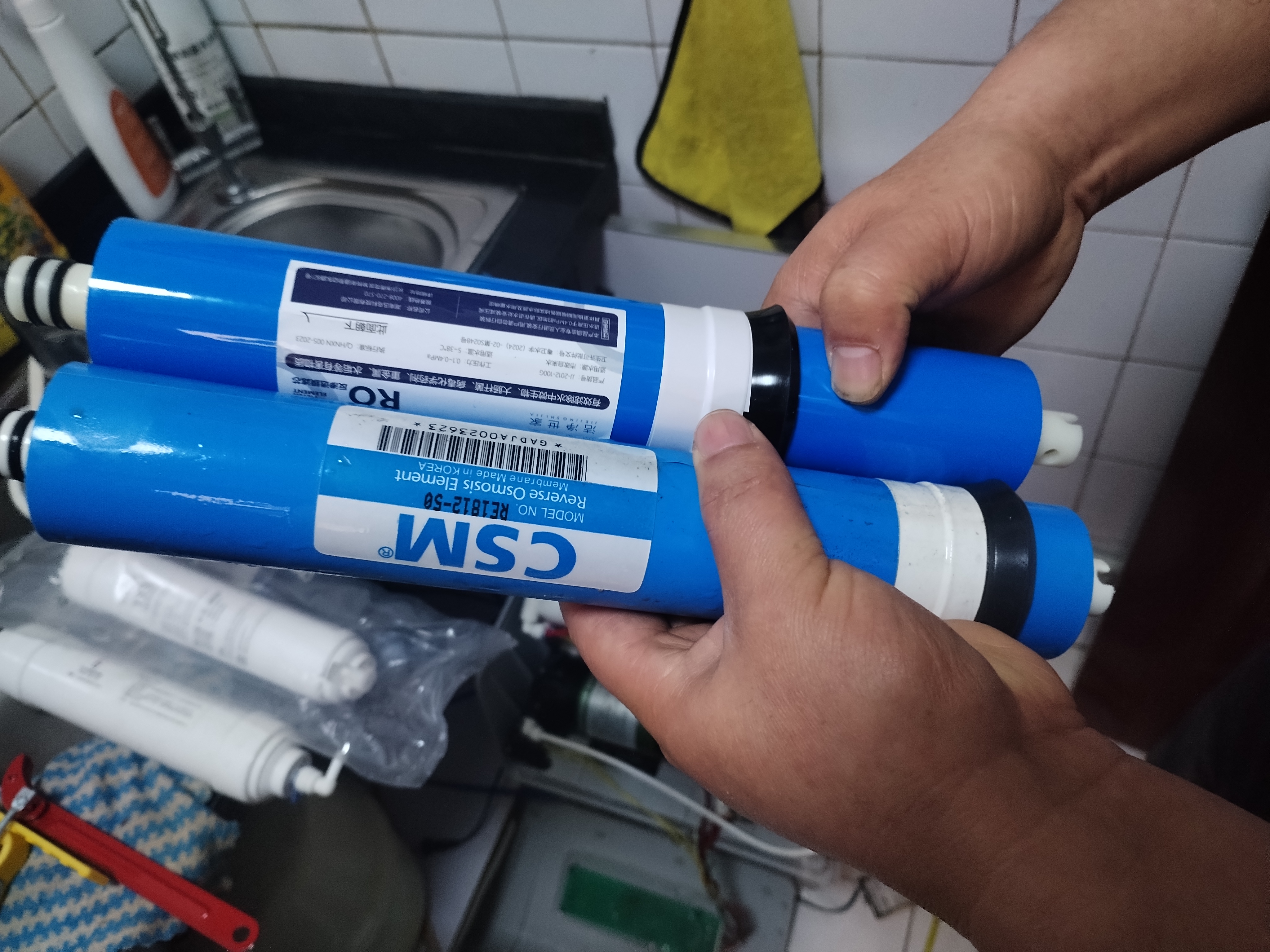 洁净世家适用海尔净水器滤芯PP棉CTO压缩碳RO反渗透膜UF超滤膜T33后置碳净水机滤芯 HRO5011A-5【全套5支】 实拍图