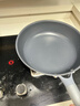 三禾0涂层微纳不粘煎锅平底含钛锅无涂层平底煎锅煎蛋锅26cm黛青蓝 实拍图