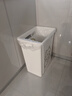 欧湃垃圾桶无盖40L方形奶白家用厨房客厅卫生间高颜值大容量垃圾箱 实拍图