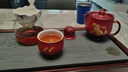 万仟堂（Edenus）茶具套装 高档茶壶茶杯茶具泡茶器全套送礼贺礼 舞马衔杯 漆红釉 实拍图
