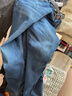 真维斯（Jeanswest）王一博代言牛仔裤男秋冬新款天丝舒适修身直筒高端潮牌休闲裤子男 深蓝【加绒保暖】 36 码(2尺8) 【建议160-175斤】 实拍图