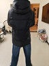 京东京造羽绒服男鸭绒加厚防寒工装面包服防泼水冬季外套短款新年 黑色 XL 实拍图