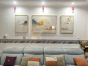 诗六艺家饰客厅装饰画北欧现代简约沙发背景墙挂画三联画大气轻奢壁画晶瓷画 福禄生财（铝合金外框） 晶瓷画左右50*70+中间100*70亮面 实拍图