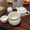 景德镇茶具陶瓷瓷器羊脂白玉功夫茶具泡茶壶套装整套家用高档送长辈礼物 羊脂玉白瓷茶具套装 实拍图