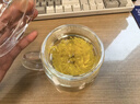 富光花茶杯 男女士茶水分离杯子 双层办公泡茶玻璃杯带把高硼硅水杯 实拍图