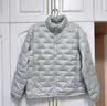雪中飞羽绒服女短款2025冬季韩版修身百搭轻薄90绒外套高级灰XL 实拍图