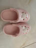 牧童儿童拖鞋夏男宝宝洞洞鞋软底女童卡通洗澡婴幼儿家居鞋萌兔粉160 实拍图