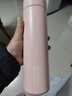 炊大皇保温杯 316L医用级不锈钢茶水分离商务便携智能保温杯 粉色 490ml 实拍图