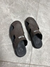 AIZUNSHI凉鞋男夏季2026新款包头凉拖鞋男士凉鞋开车两用皮凉鞋户外沙滩鞋 2361灰色 39 (245mm) 实拍图