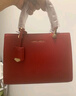 CLEVER & KETCH托特包红色新娘婚包女士手提包妈妈包大容量气质白领上班通勤 红色（荔枝纹） 实拍图