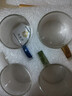 玻璃彩色把手杯品茗杯花茶套装茶杯防爆耐热小把杯100ml 随机4只（彩把） 实拍图