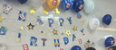 华峻宇 生日场景布置男孩桌飘周岁生日快乐LED灯儿童发光气球装饰背景墙 太空人桌飘布置套餐 实拍图