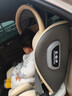 Heekin德国 儿童安全座椅汽车用0-4-12岁婴儿宝宝360度旋转ISOFIX硬接口 尊享灰(遮阳棚+上拉带+侧保护) 实拍图