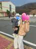 坦博尔泡芙羽绒服女短款可脱卸帽秋冬保暖厚外套TB5530520D松露橘粉155 实拍图