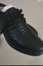 红蜻蜓大码男鞋秋冬牛皮休闲鞋男圆头商务正装皮鞋男WTA306871T黑色45 实拍图