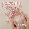 儿童不伤发拇指橡皮筋毛巾圈女童扎头发圈高弹力皮筋宝宝头绳发饰 冰淇淋系【罐装500条】 实拍图