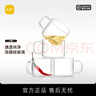 尚明（SAMADOYO）玻璃小杯子简约高硼硅耐热耐高温茶杯带把冲泡器拍档精致品茗杯 4只装* 100ml 实拍图