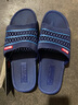 经典拖鞋舒适休闲一字拖居家情侣防滑男女凉拖鞋 蓝色 45 （偏小码建议拍大一码） 实拍图