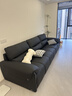 林氏家居真皮沙发客厅轻奢高级感2026新款钢琴键沙发头层牛皮家具PS060 3.05m|黑茶色|加厚头层牛皮 实拍图
