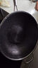 赫巴兹（HZIB）德国不粘锅316不锈钢炒锅炒菜锅具少油烟平底炒锅电磁炉燃气通用 双面屏+玻璃盖内径32外径 34cm 实拍图