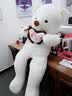 蓓斯曼 熊猫公仔大号毛绒玩具熊抱抱熊泰迪熊玩偶布娃娃女生床上睡觉抱枕生日礼物送女友520礼品 粉色爱你一生一世 1.6米【玫瑰花】 实拍图
