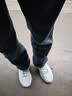 安踏男鞋运动鞋子男士夏季皮面防泼水透气轻便软底白色跑步休闲鞋 【皮面防泼水神器】安踏白/灰-4 41 实拍图