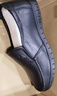 宜驰（EGCHI）新款商务休闲鞋男皮鞋大码套脚头层牛皮中年鞋子 36274 黑色 42 实拍图