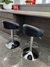 华恺之星 吧台椅 可升降吧台高脚椅 靠背椅银行企业前台椅家用 HK109黑色 实拍图