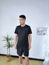 安踏（ANTA） 两件套 运动套装男夏季新款冰丝速干透气运动服父亲节爸爸套装 【店内爆款-清凉冰丝】黑T+梭织五分裤 2XL/185 实拍图