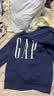 盖璞（GAP）男女装春款印花logo抓绒圆领卫衣合身上衣美版 灰蓝色 542214 M 美码 L亚洲码180/96A 【偏大，建议拍小一码】 实拍图