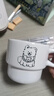马克杯ins风萨摩叠叠学生牛奶杯可爱大容量喝水杯家用陶瓷杯 原白萨摩叠叠杯 实拍图