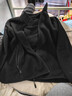 京东京造摇粒绒外套防静电抓绒衣保暖卫衣夹克男女同款t恤打底 黑色 L 实拍图