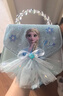 迪士尼（Disney）冰雪奇缘艾莎儿童包可爱小香风纱裙皮革斜挎包零钱包公主生日礼物 实拍图