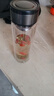 【京东物流配送】高硼硅双层玻璃杯大容量泡茶杯水杯子茶水分离杯 【双层加厚】茶杯350ml1只 实拍图