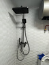 四季沐歌枪灰多功能玻璃面板淋浴花洒套装浴室卫生间增压手持喷头顶喷全套 【陨石灰】四功能增压花洒 店长推荐A款 实拍图