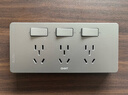 正泰（CHNT）86型扩展插座暗装厨房多孔转换器多功能多孔无线轨道插座 灰色 实拍图