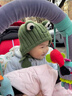 贝娜茜婴儿帽子秋冬季宝宝毛线帽男宝女婴幼儿针织帽可爱护耳帽加厚保暖 小青蛙-绿色 3个月-2岁（40-50CM） 实拍图