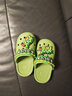B.Duck小黄鸭童鞋儿童拖鞋男童透气洞洞鞋女童可爱家居鞋0954绿色24 实拍图